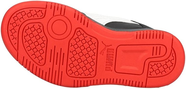 image:imagePUMA Boys Rebound Layup Mid SneakersPuma Blackpuma Whitehigh Risk Red