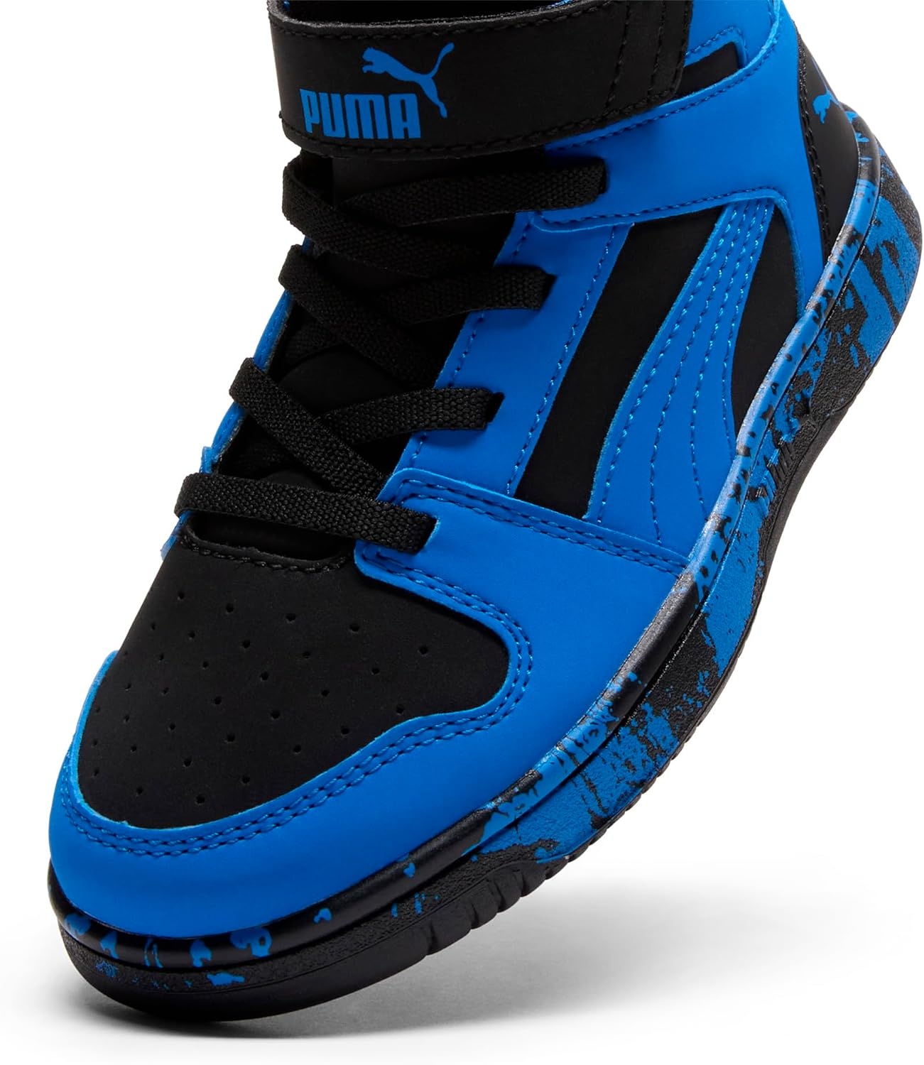image:imagePUMA Boys Rebound Layup Mid SneakersPuma Blackultra Blue
