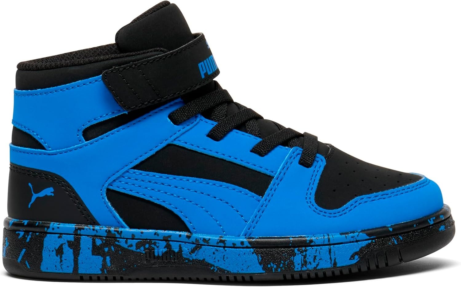 image:imagePUMA Boys Rebound Layup Mid SneakersPuma Blackultra Blue