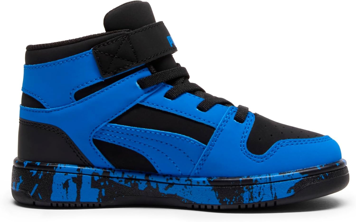 image:imagePUMA Boys Rebound Layup Mid SneakersPuma Blackultra Blue