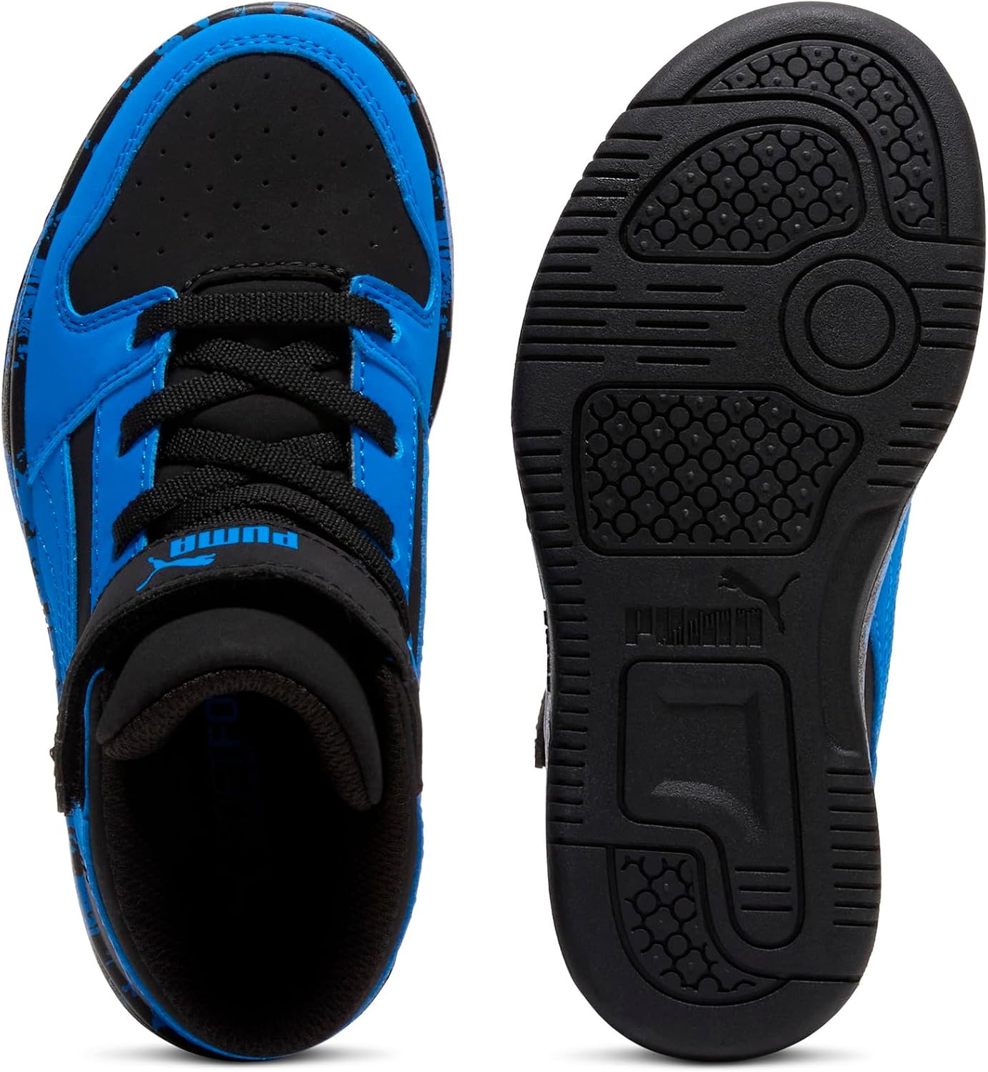image:imagePUMA Boys Rebound Layup Mid SneakersPuma Blackultra Blue