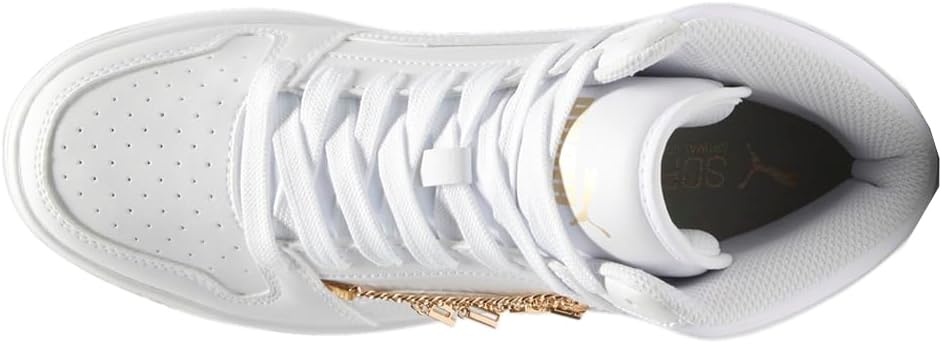 image:imagePUMA Boys Rebound Layup Mid SneakersPuma Whitepuma Whitepuma Gold