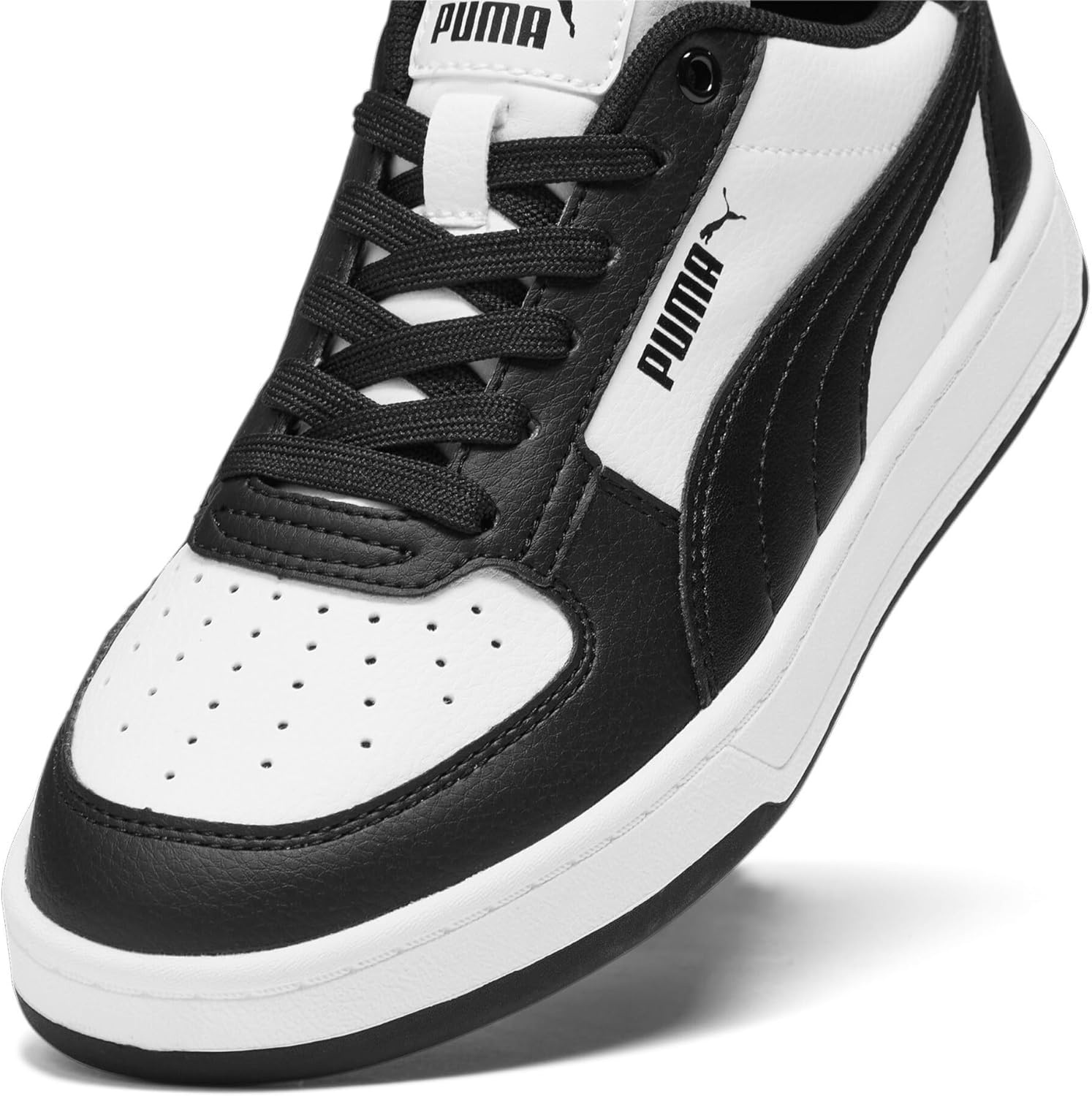 image:imagePUMA Kids Boys Caven 20 Lace Up Sneakers Shoes Casual WhitePuma Whitepuma Blackpuma Black