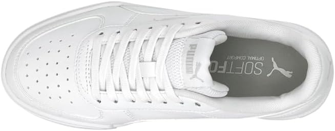 image:imagePUMA Kids Boys Caven 20 Lace Up Sneakers Shoes Casual WhitePuma Whitepuma Whitegray Violet