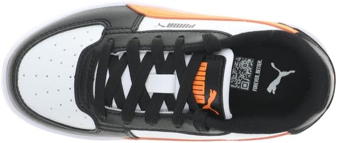 image:imagePUMA Kids Boys Caven 20 Lace Up Sneakers Shoes Casual WhitePuma Whiterickie Orangepuma Black