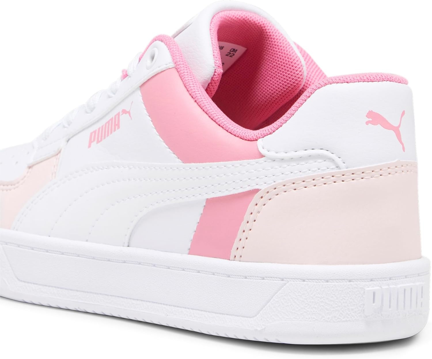 image:imagePUMA Kids Boys Caven 20 Lace Up Sneakers Shoes Casual WhitePuma Whitesilver Skystrawberry Burst