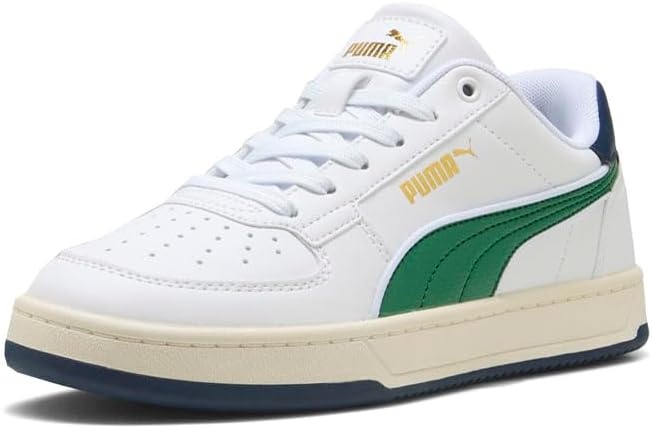 image:imagePUMA Kids Boys Caven 20 Lace Up Sneakers Shoes Casual WhiteWhitearchive Greenwarm White Ah25