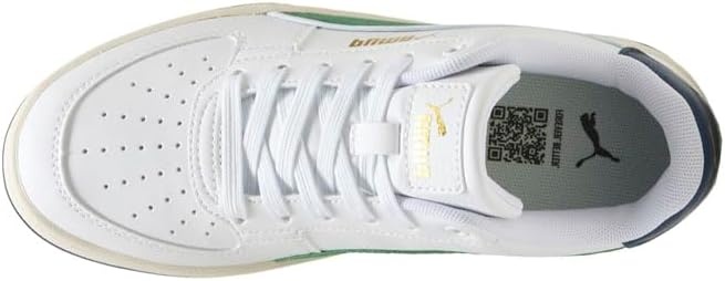image:imagePUMA Kids Boys Caven 20 Lace Up Sneakers Shoes Casual WhiteWhitearchive Greenwarm White Ah25