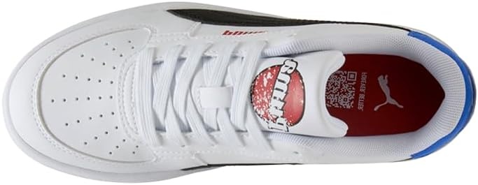 image:imagePUMA Kids Boys Caven 20 Lace Up Sneakers Shoes Casual WhiteWhiteblackvivid Blue Ss25