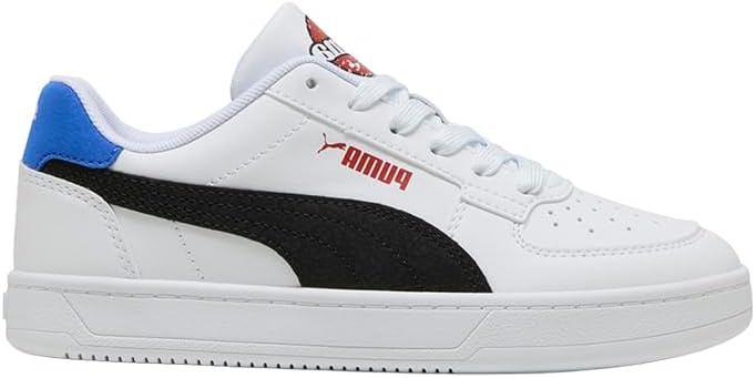 image:imagePUMA Kids Boys Caven 20 Lace Up Sneakers Shoes Casual WhiteWhiteblackvivid Blue Ss25