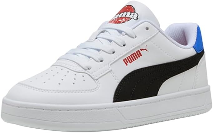 image:imagePUMA Kids Boys Caven 20 Lace Up Sneakers Shoes Casual WhiteWhiteblackvivid Blue Ss25