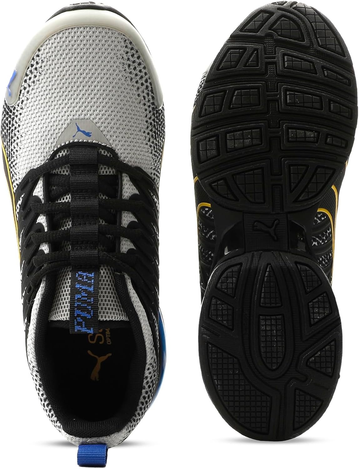 image:imagePUMA Kids Girls Voltaic Evo Fade Running Sneakers Shoes BlackGray Echopuma Blackdazzling Yellow