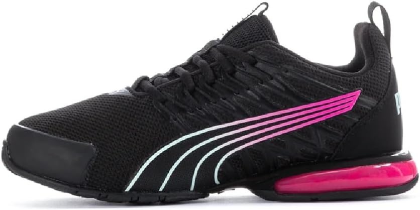 image:imagePUMA Kids Girls Voltaic Evo Fade Running Sneakers Shoes BlackPinkBlack