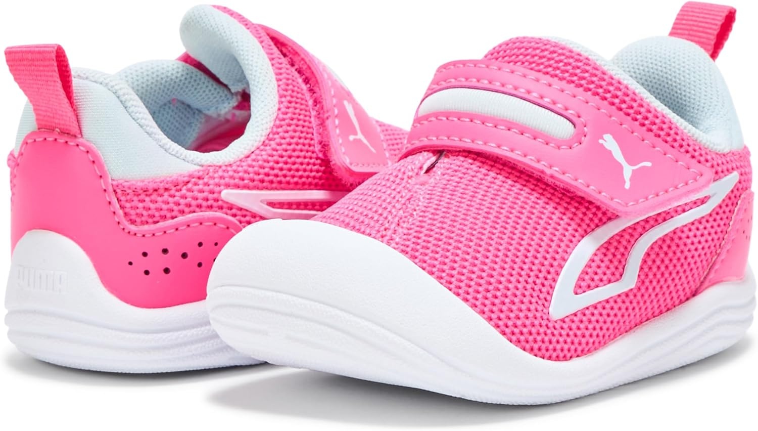image:imagePUMA Kids Kitten Hook and Loop ShoesFluro Pink Pessea Glass Ah25
