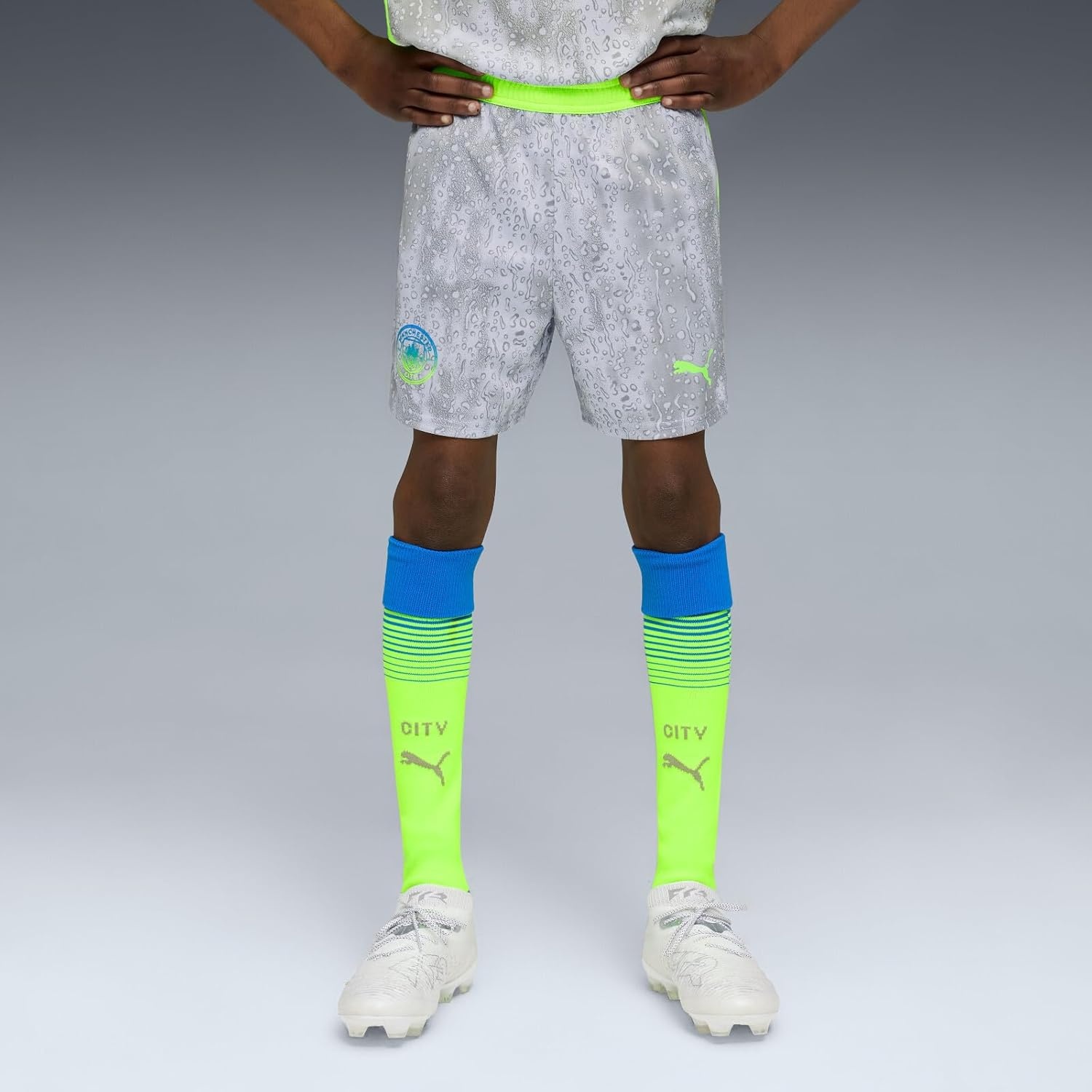 image:imagePUMA Manchester City FC 202526 Replica Kids ShortsPro Green