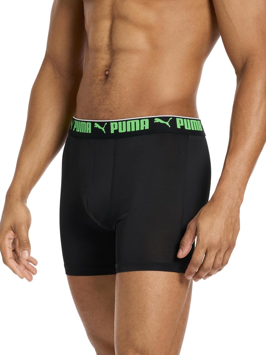 image:imagePUMA Mens 360 Sport Mesh 5 Pack Boxer BriefsBlackBright