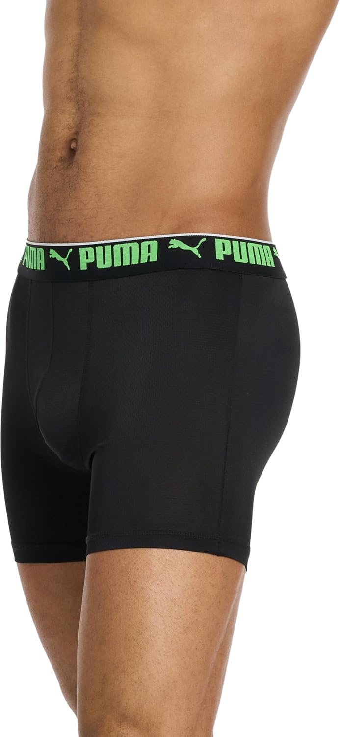 image:imagePUMA Mens 360 Sport Mesh 5 Pack Boxer BriefsBlackBright