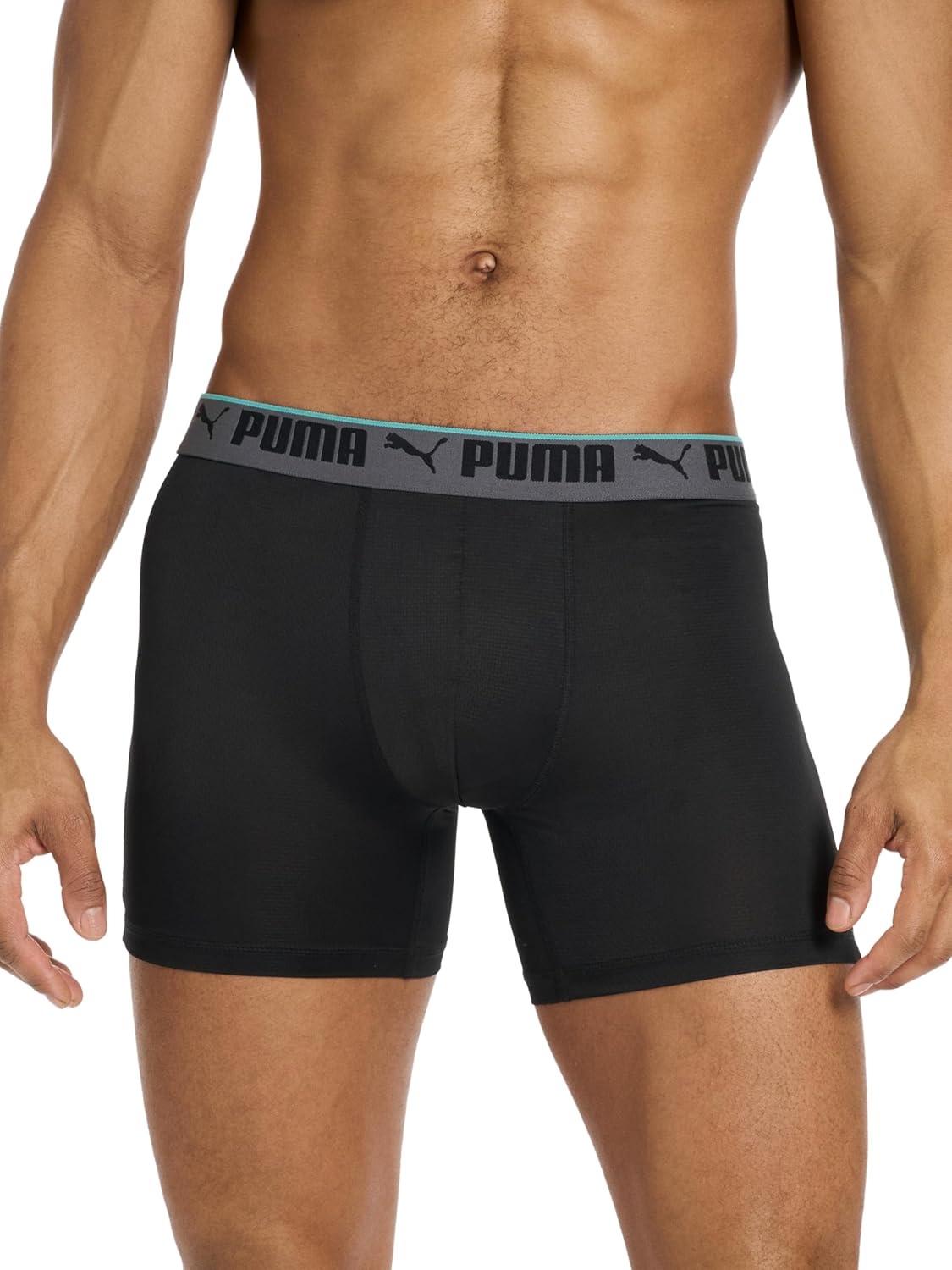 image:imagePUMA Mens 360 Sport Mesh 5 Pack Boxer BriefsBlackCastlerockBright