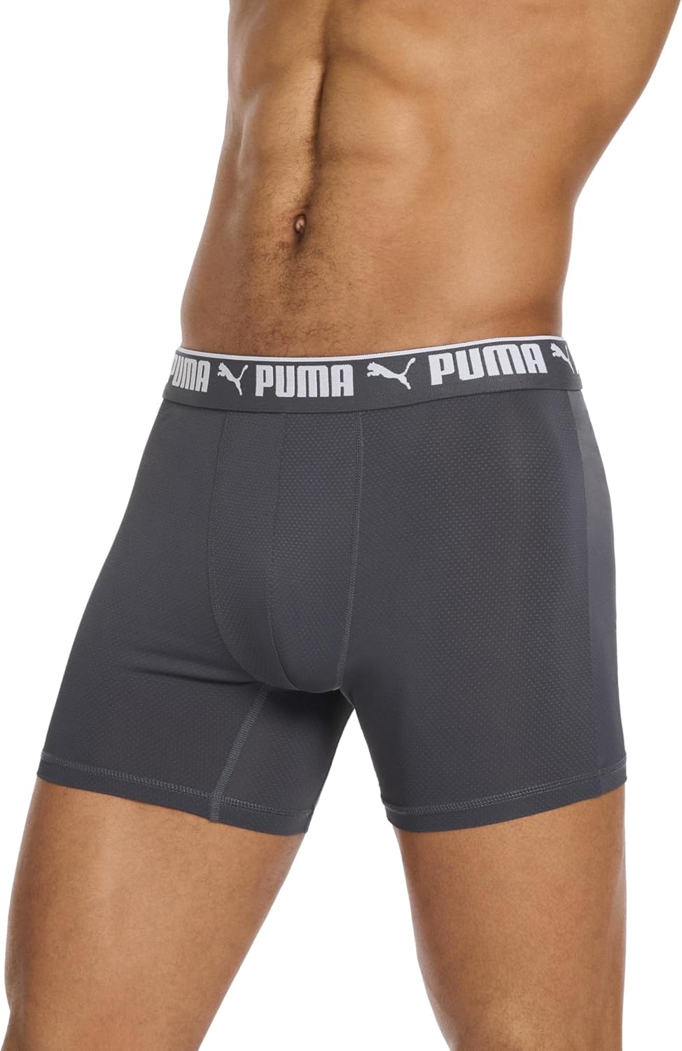 image:imagePUMA Mens 360 Sport Mesh 5 Pack Boxer BriefsBlackCastlerockClub Navy