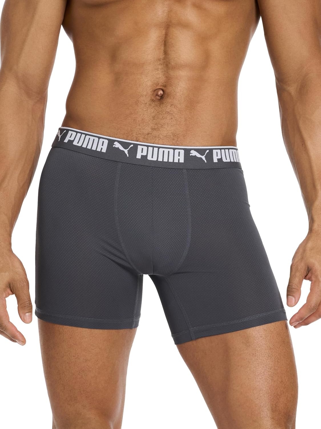 image:imagePUMA Mens 360 Sport Mesh 5 Pack Boxer BriefsBlackCastlerockClub Navy