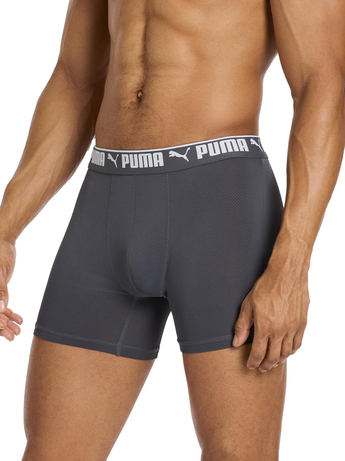 image:imagePUMA Mens 360 Sport Mesh 5 Pack Boxer BriefsBlackCastlerockClub Navy
