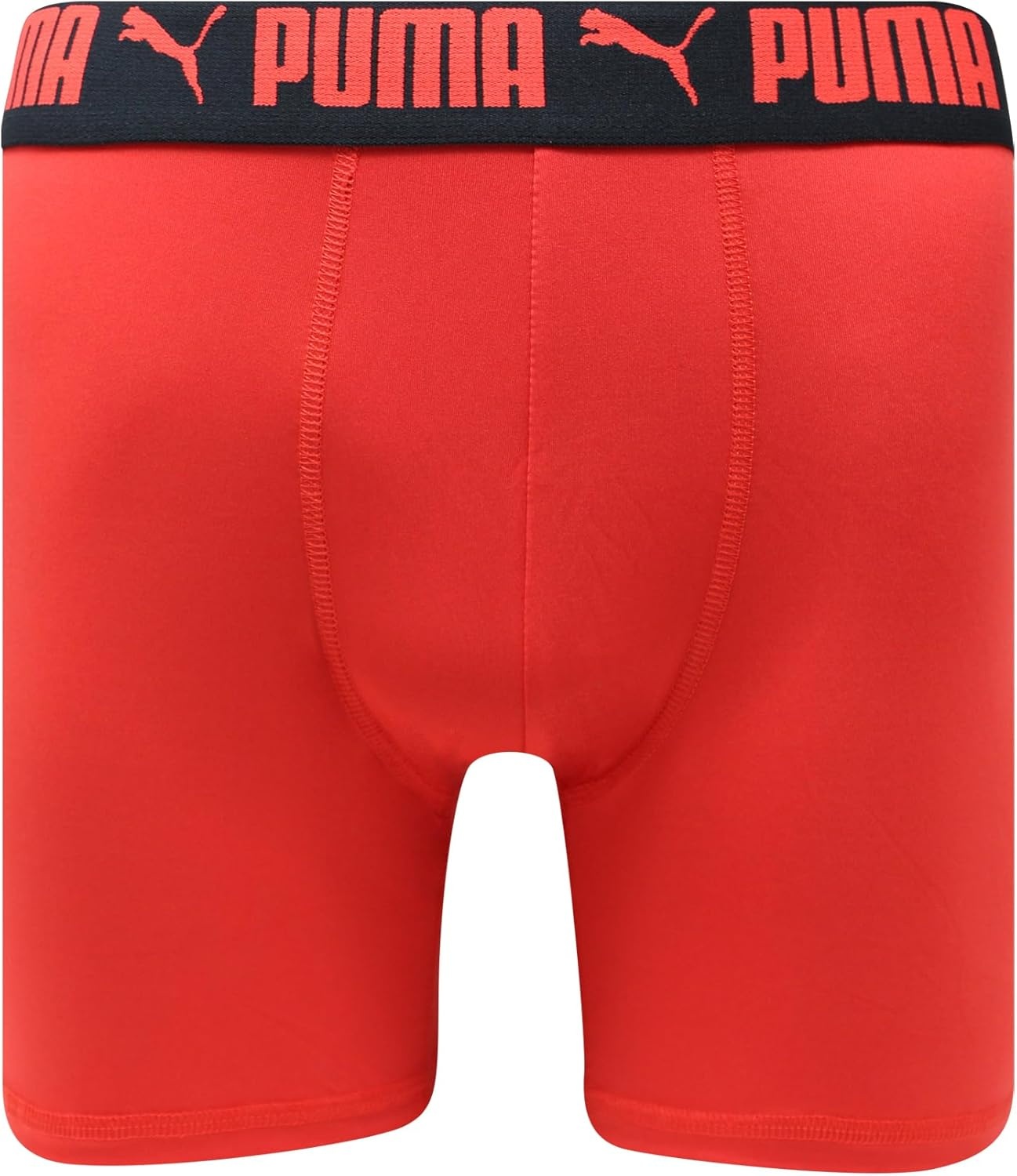 image:imagePUMA Mens 4 Pack Active Stretch Boxer BriefsBlackRed