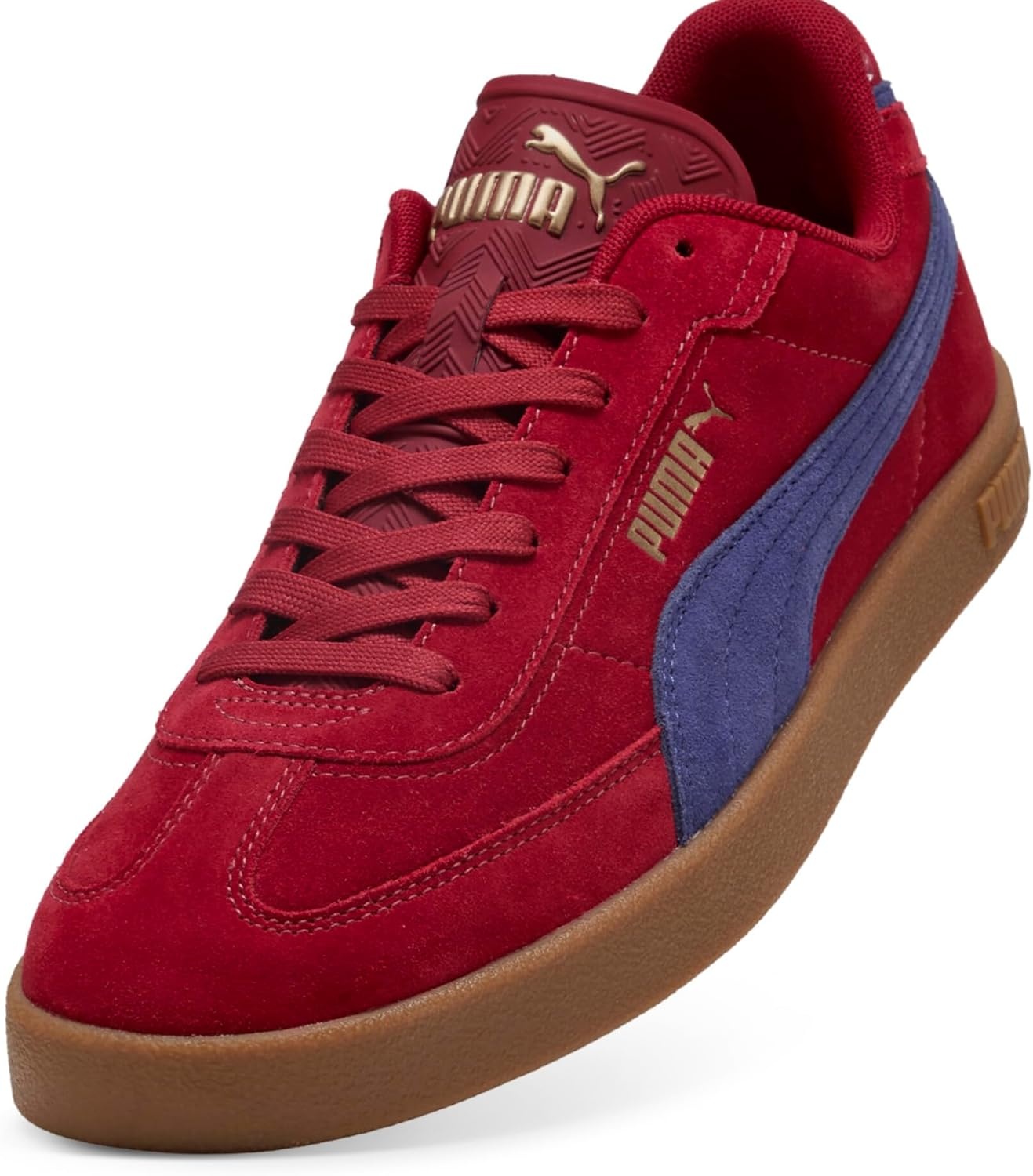 image:imagePUMA Mens Club Ii Era Lace Up Sneakers Shoes CasualDark Crimsonblue Crystal