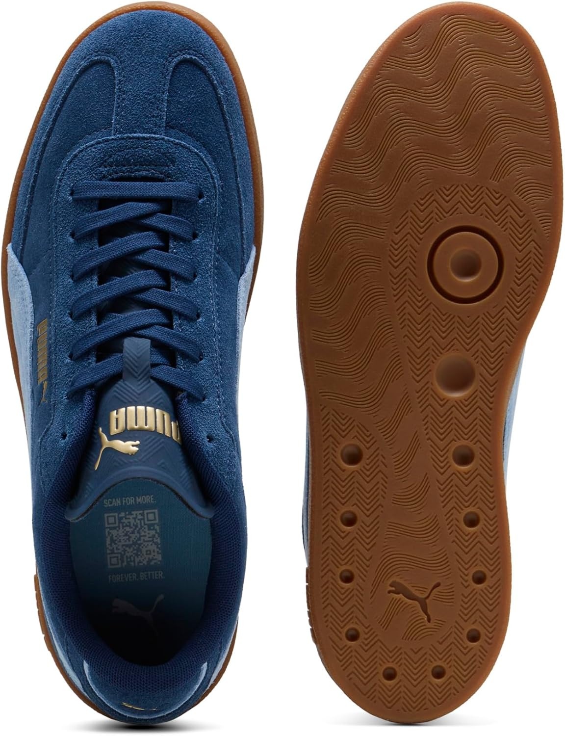 image:imagePUMA Mens Club Ii Era Suede Lace Up Sneakers Shoes CasualPersian Blueblue Guppy