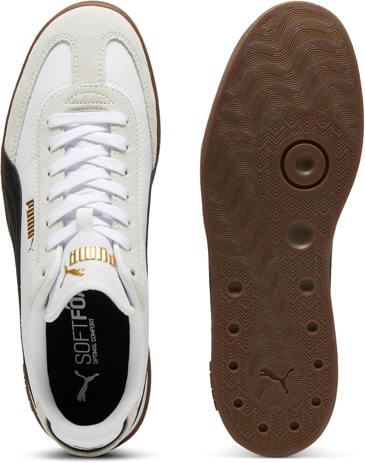 image:imagePUMA Mens Club Ii Era Suede Lace Up Sneakers Shoes CasualPuma Whitepuma Blackvapor Gray