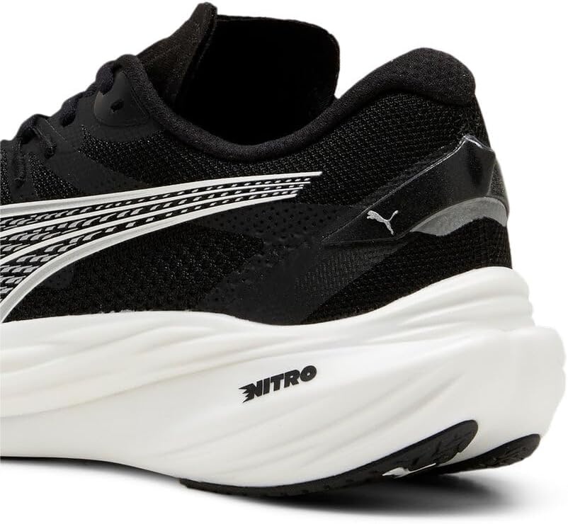 image:imagePUMA Mens Deviate Nitro 3 Running Sneakers ShoesBlackWhite