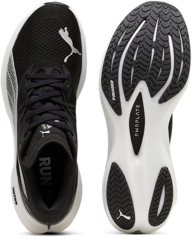 image:imagePUMA Mens Deviate Nitro 3 Running Sneakers ShoesBlackWhite