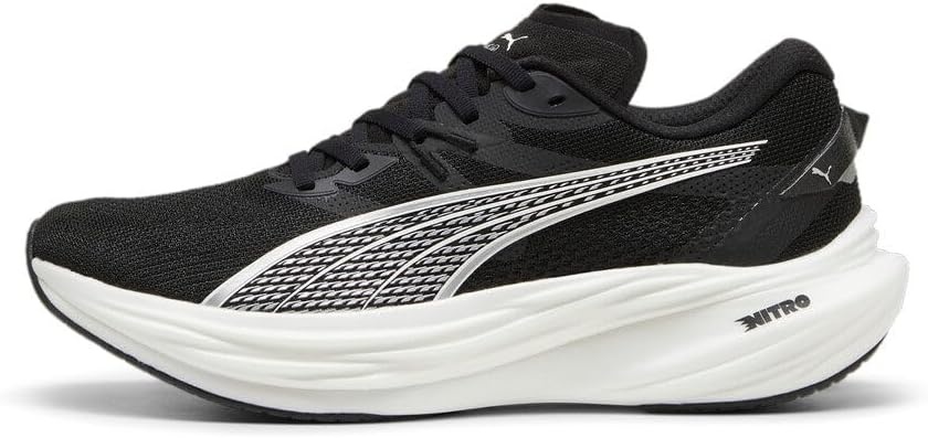 image:imagePUMA Mens Deviate Nitro 3 Running Sneakers ShoesBlackWhite