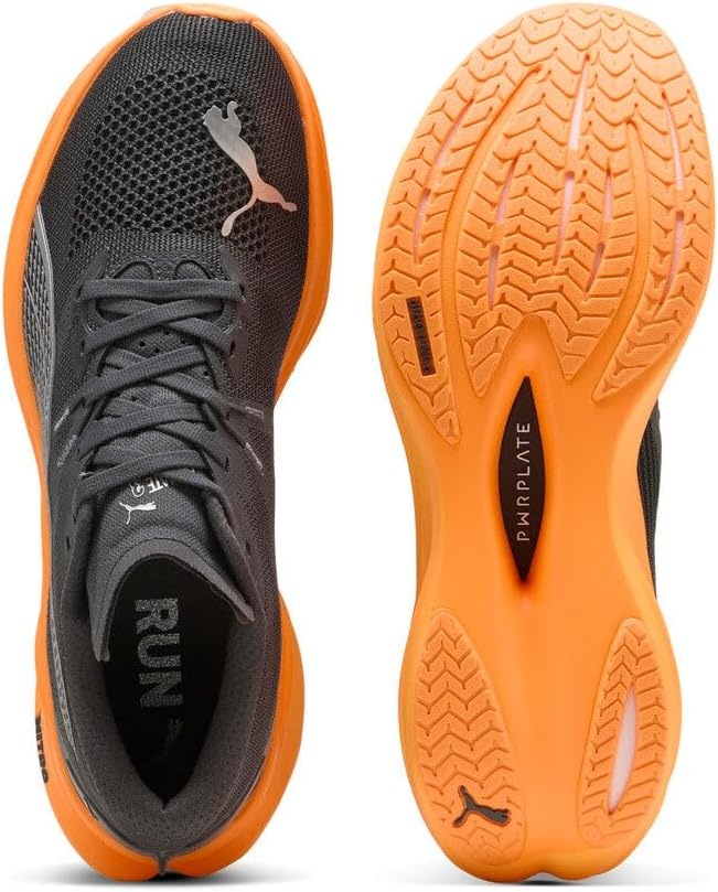 image:imagePUMA Mens Deviate Nitro 3 Running Sneakers ShoesDusky GrayHeat Fire