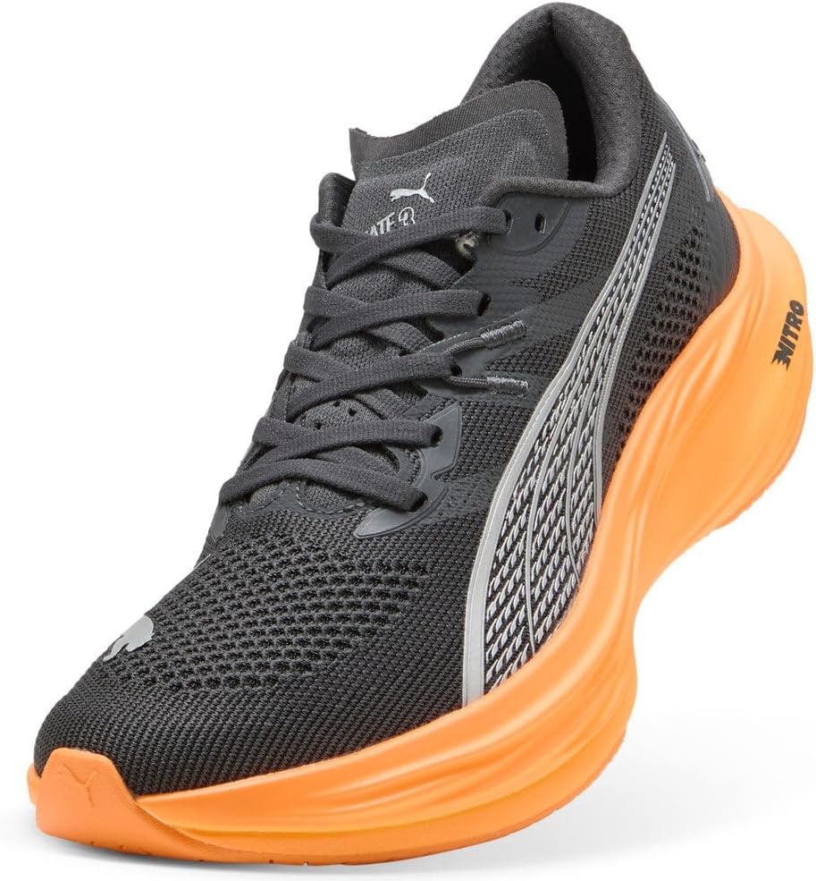 image:imagePUMA Mens Deviate Nitro 3 Running Sneakers ShoesDusky GrayHeat Fire