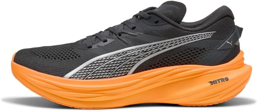 image:imagePUMA Mens Deviate Nitro 3 Running Sneakers ShoesDusky GrayHeat Fire