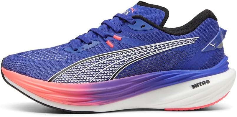 image:imagePUMA Mens Deviate Nitro 3 Running Sneakers ShoesLapis LazuliSunset Glow