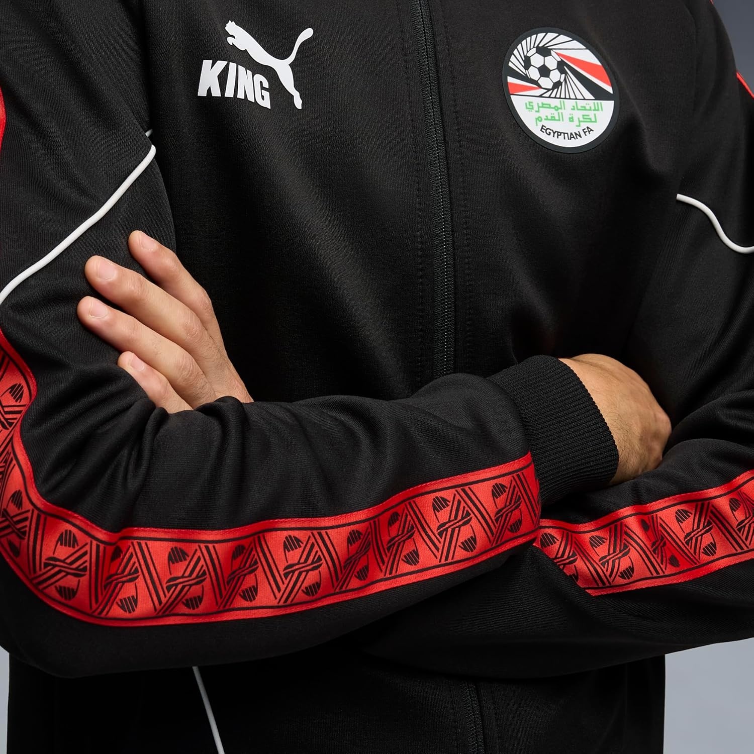 image:imagePUMA Mens Egypt Fa King Anthem JacketPuma Blackpuma Red