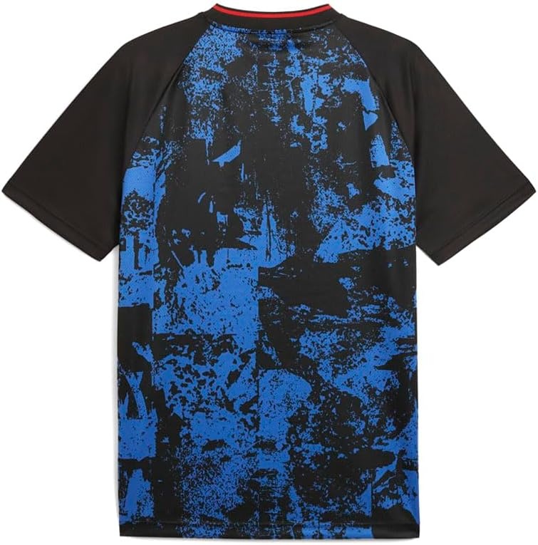 image:imagePUMA Mens Essentials Short Sleeve JerseyBlackteam Regal Red All Over Print Ah25