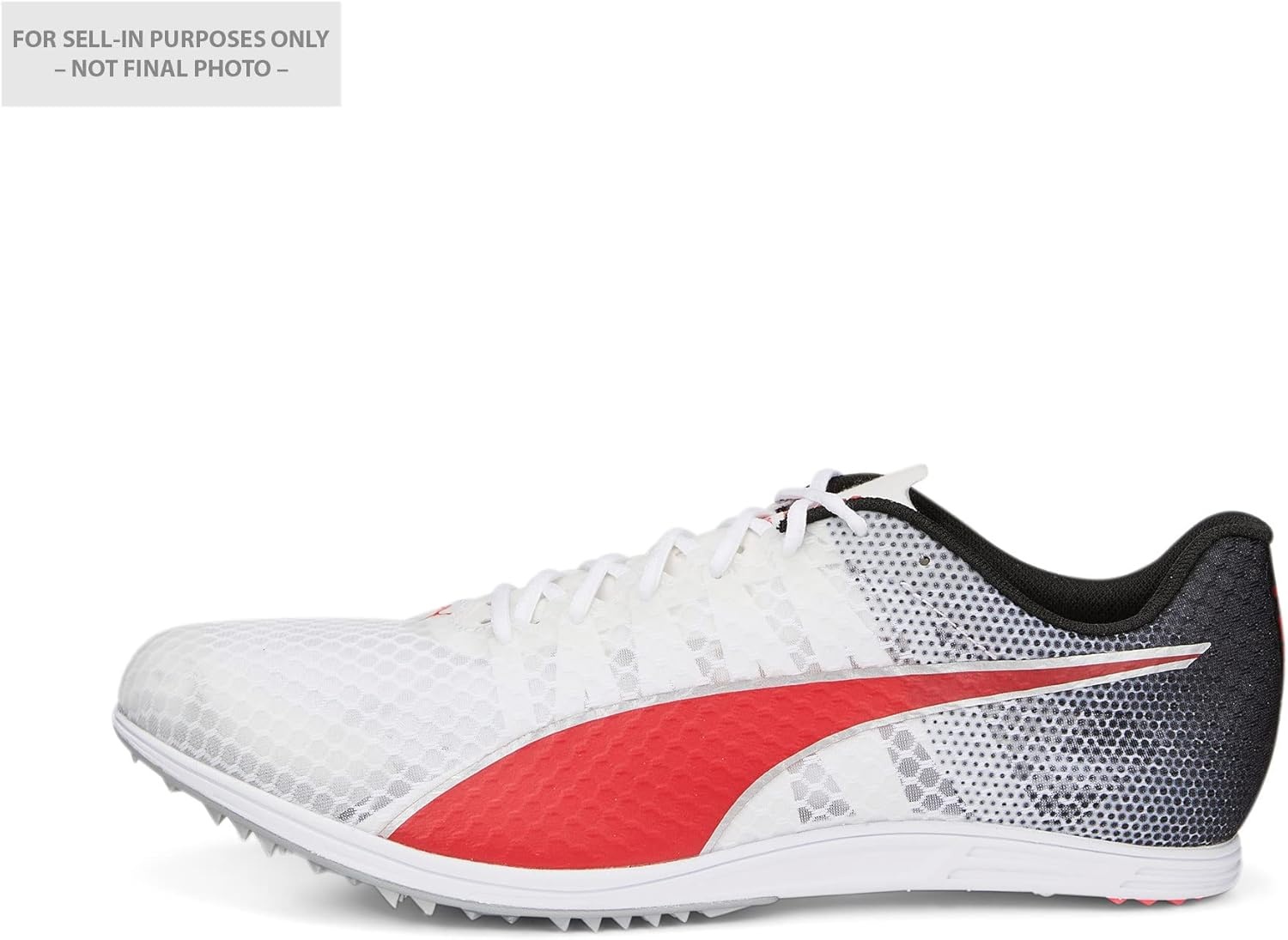 image:imagePUMA Mens Evospeed Distance 11 and Field Running Sneakers Shoes OrangePuma Whitepuma Redmetallic Silver