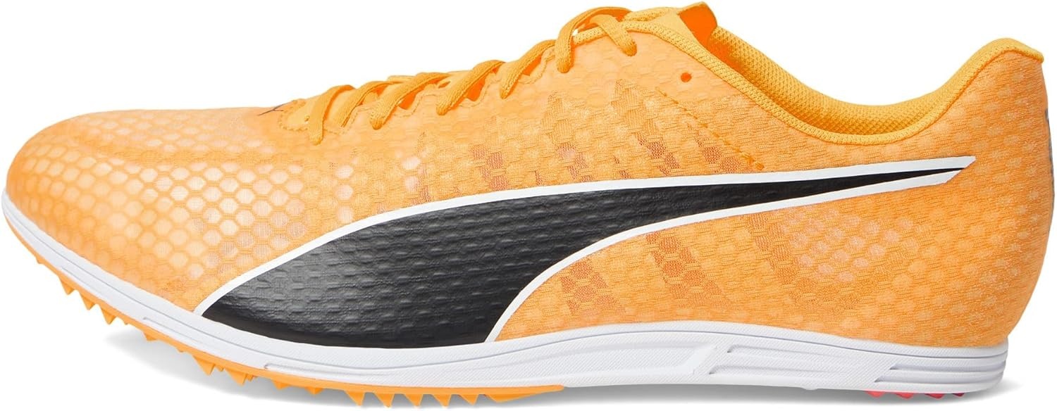 image:imagePUMA Mens Evospeed Distance 11 and Field Running Sneakers Shoes OrangeSun Streampuma Blackpuma Silver