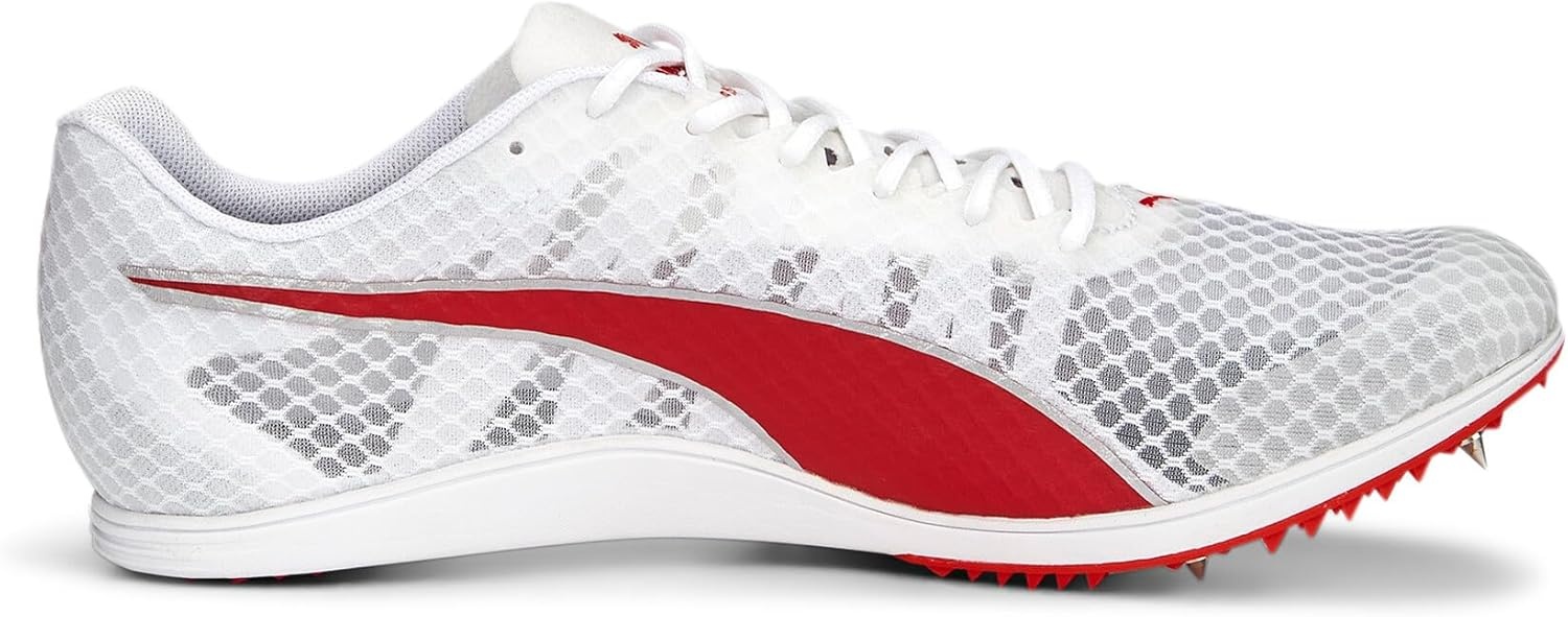 image:imagePUMA Mens Evospeed Distance 11 and Field Running Sneakers Shoes OrangeWhite