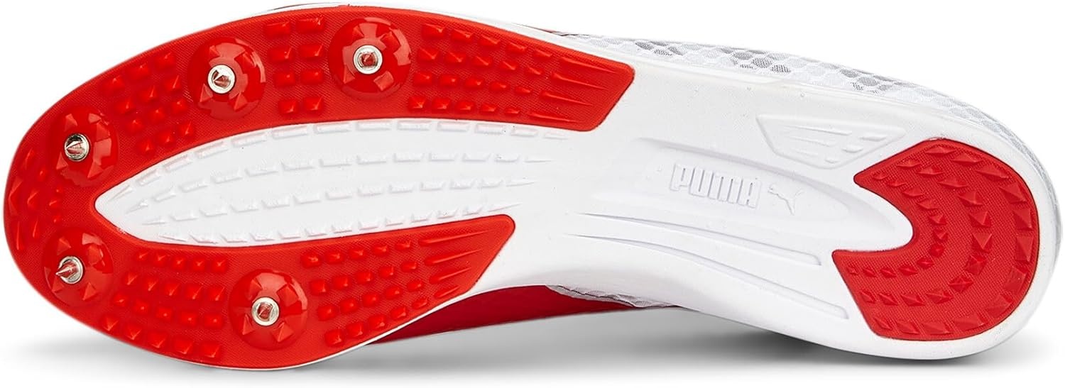 image:imagePUMA Mens Evospeed Distance 11 and Field Running Sneakers Shoes OrangeWhite
