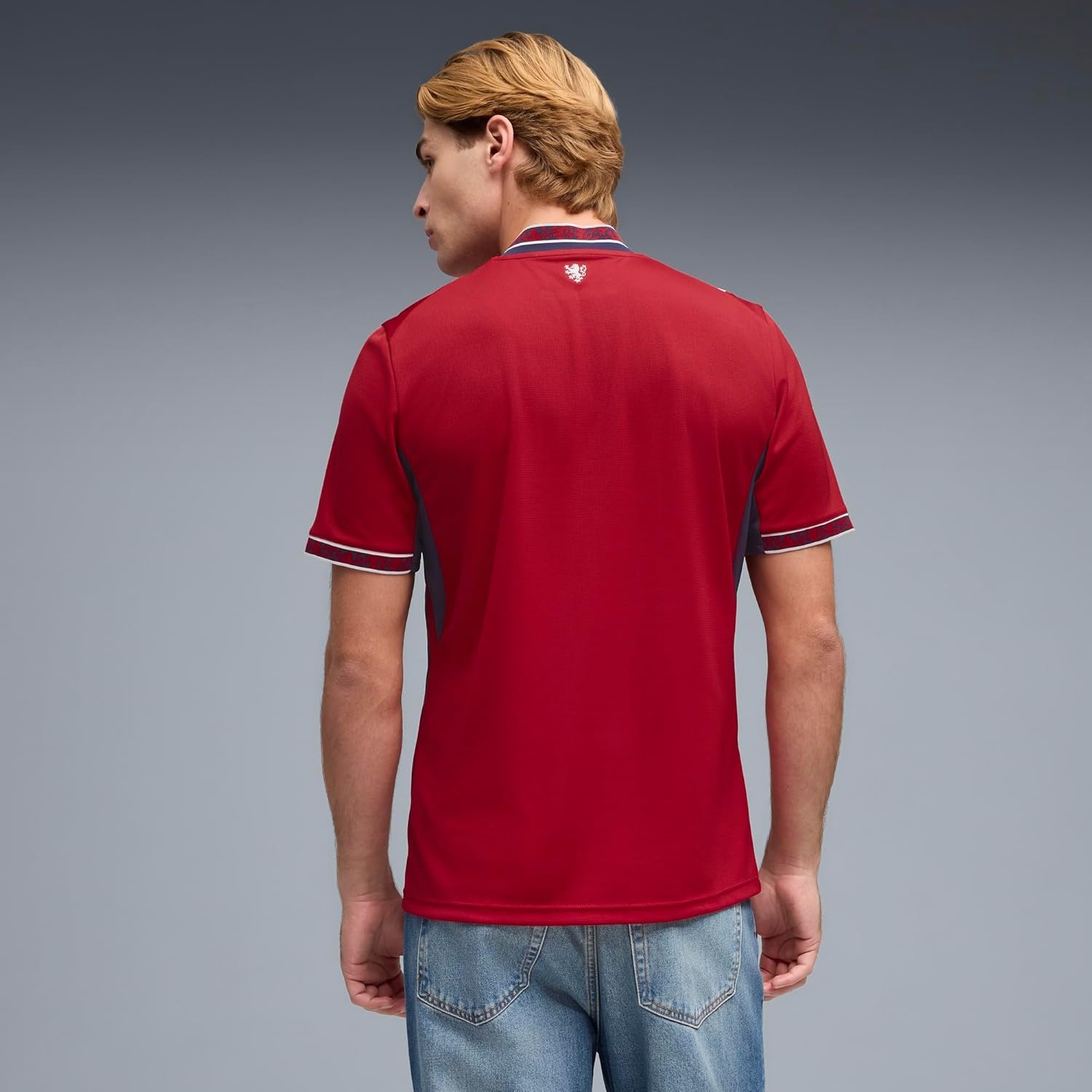 image:imagePUMA Mens Facr Home Crew Neck Short Sleeve Replica Jersey CasualDark Cherrypuma Navy