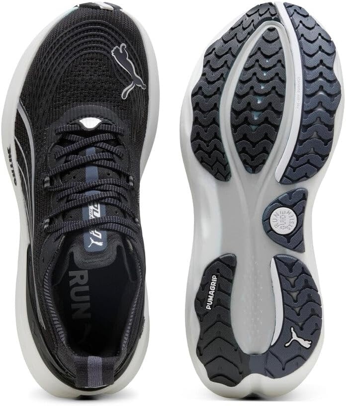 image:imagePUMA Mens Foreverrun Nitro Running Sneakers ShoesBlackWhite
