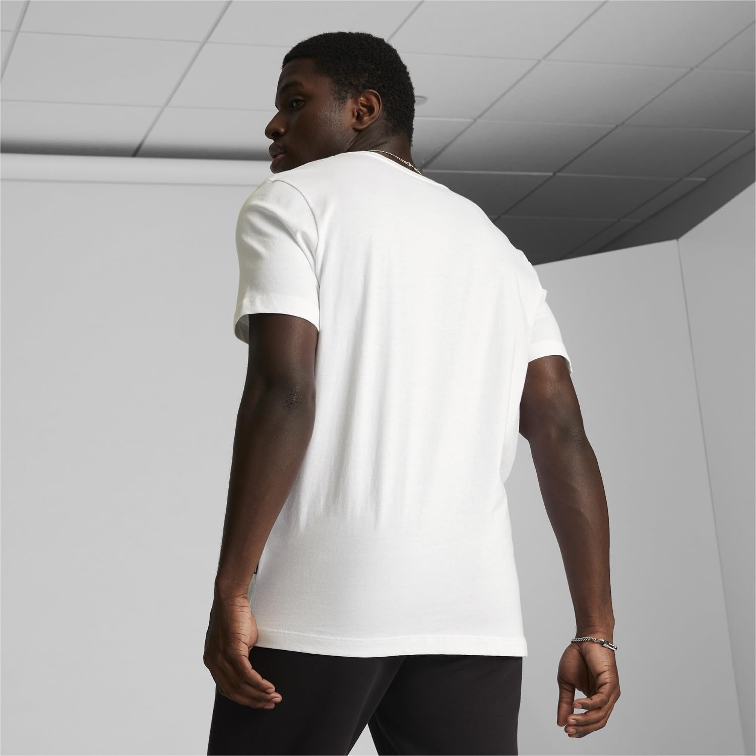image:imagePUMA Mens Logo Fleece Drawstring 10 Inch Shorts Casual Bottoms Casual DrawstringWhite