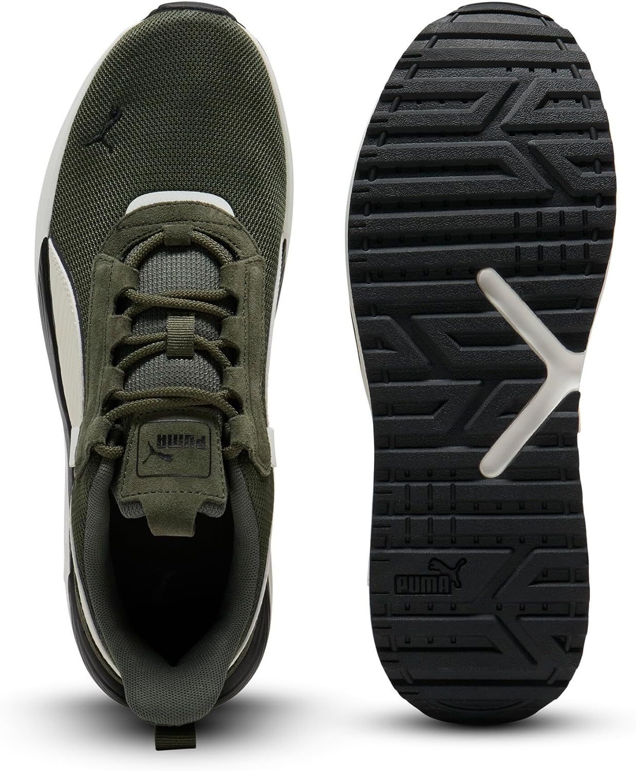 image:imagePUMA Mens Pacer 23 Street SneakersGreen Mosswarm Whiteblack Ah25