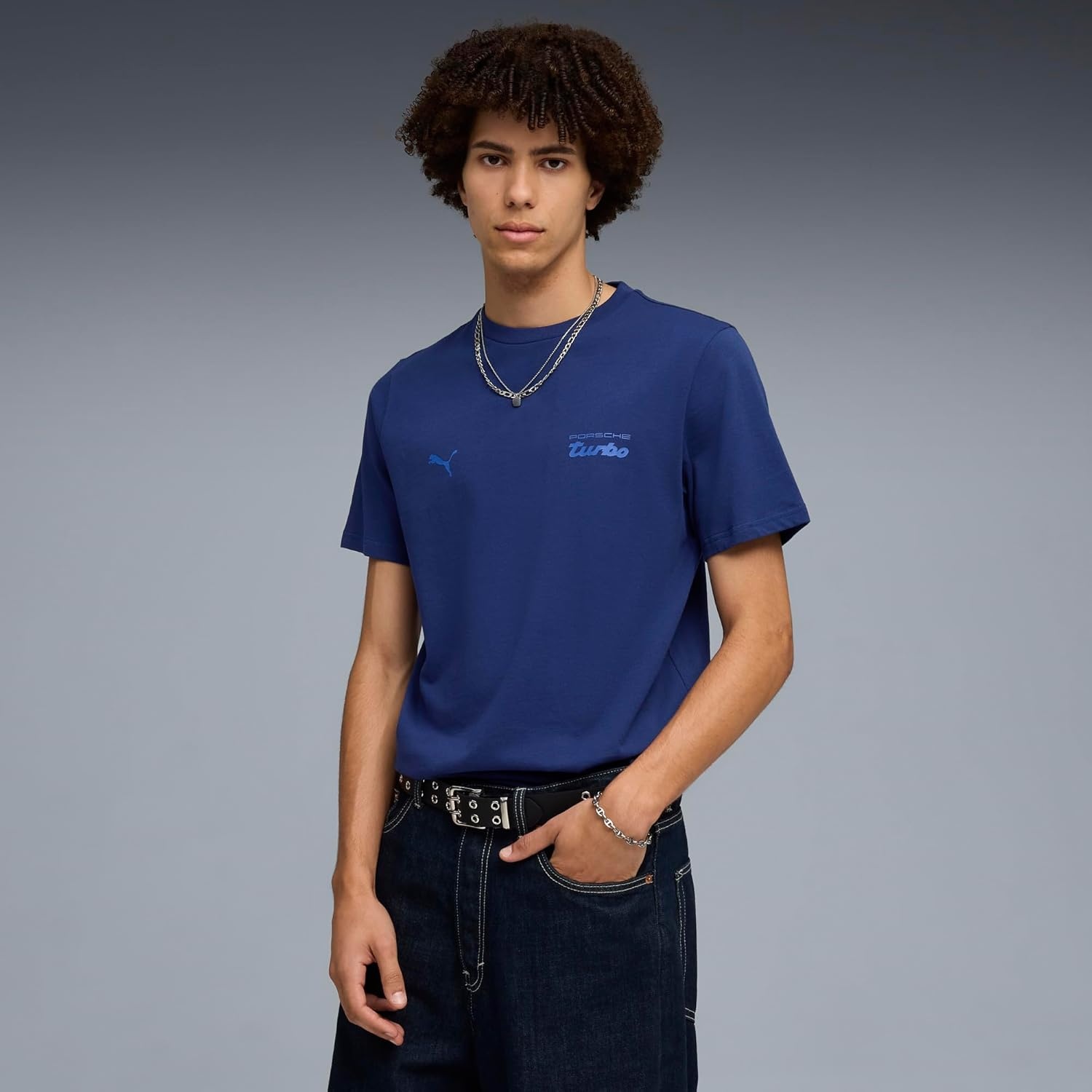 image:imagePUMA Mens Porsche Legacy Crew Neck Short Sleeve Casual Tops Casual WhiteBlue