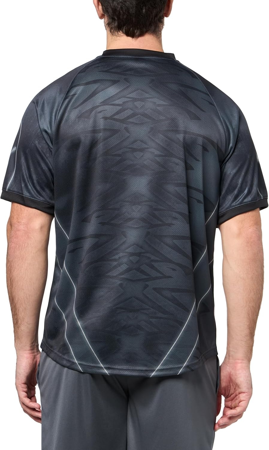 image:imagePUMA Mens PumatechX All Over Print Relaxed VNeck Short Sleeve Jersey Casual BlackBlack