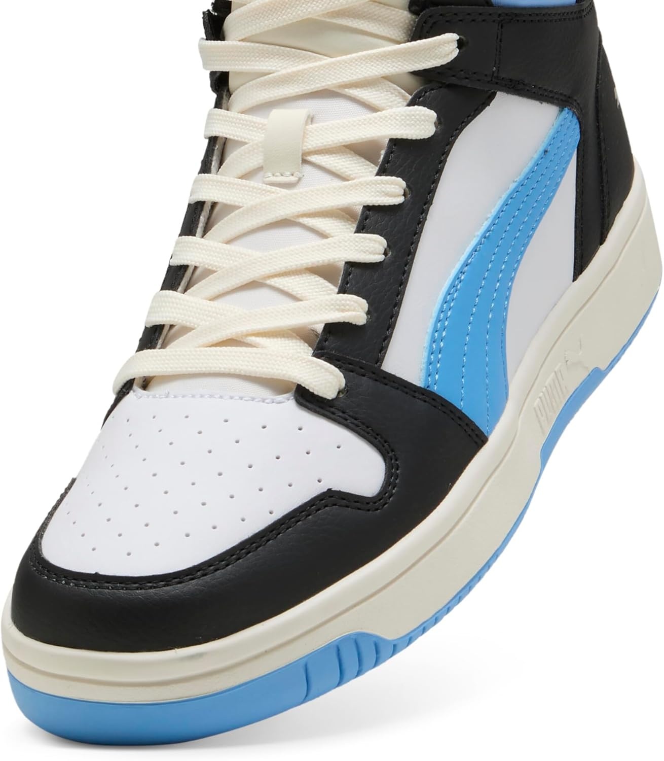 image:imagePUMA Mens Rebound Layup Lo SneakerBlackteam Light Bluefrosted Ivory