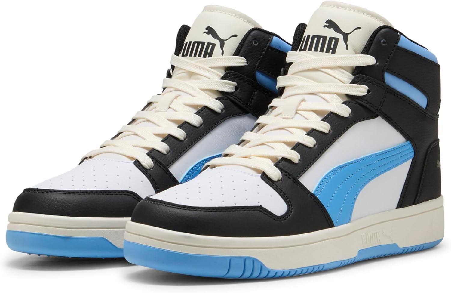 image:imagePUMA Mens Rebound Layup Lo SneakerBlackteam Light Bluefrosted Ivory
